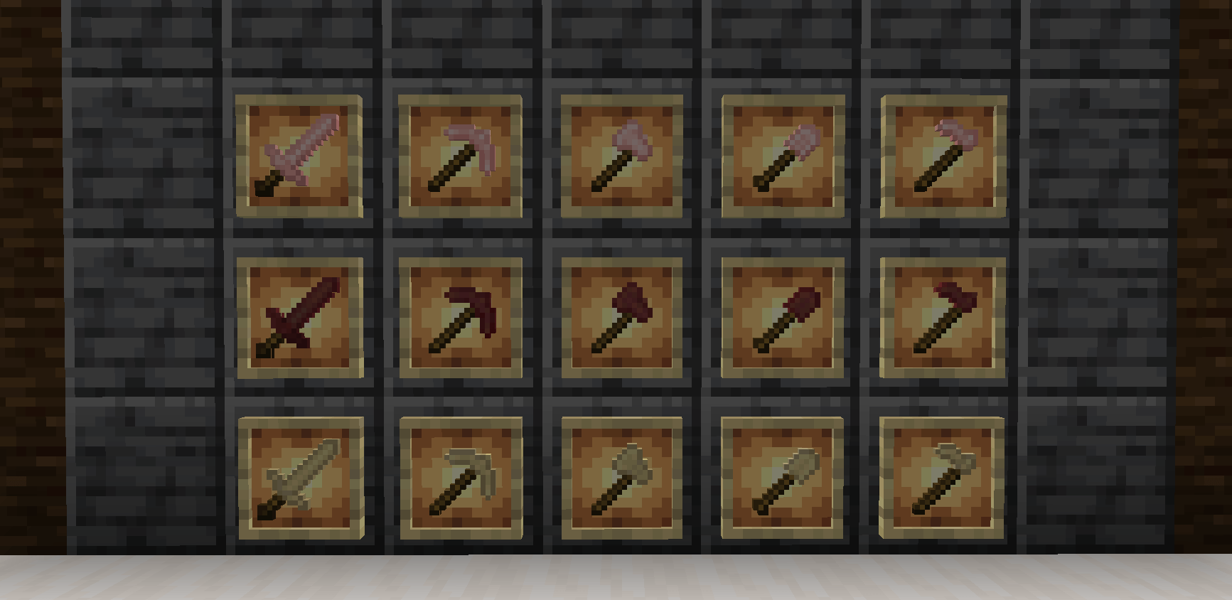 Cherry, Mangrove and Birch Tools