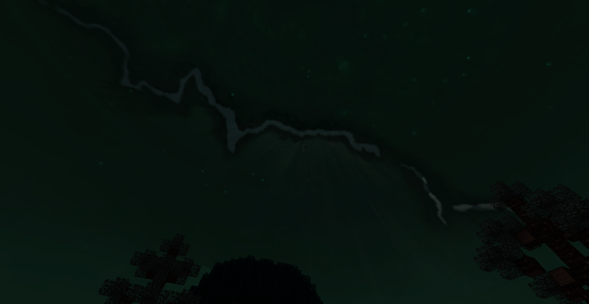 Thumbnail The only light coming from the dark green sky is one from another world, as this one is in between lands