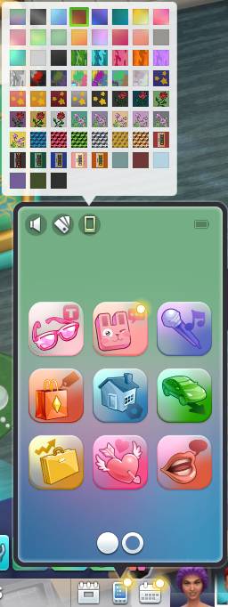 Disable phone calls for certain Sims by choosing the brown phone color.