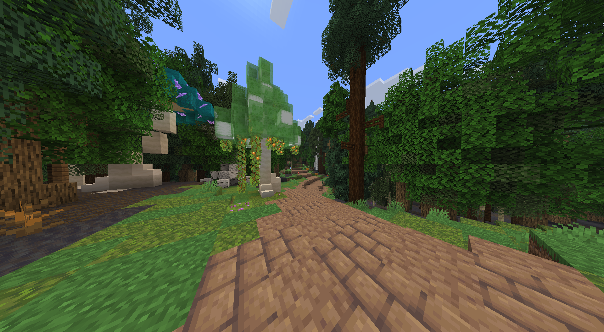 Thumbnail An example of how a road brush looks in Minecraft.