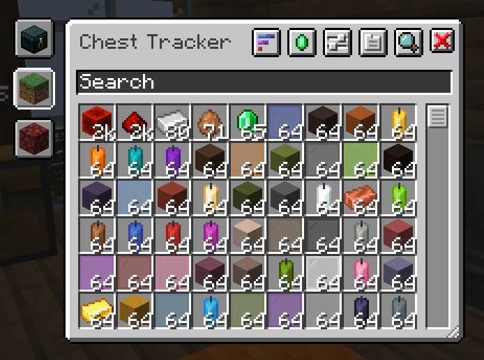Thumbnail An example of the main GUI, showing a list of remembered items. Image from Original mod page.