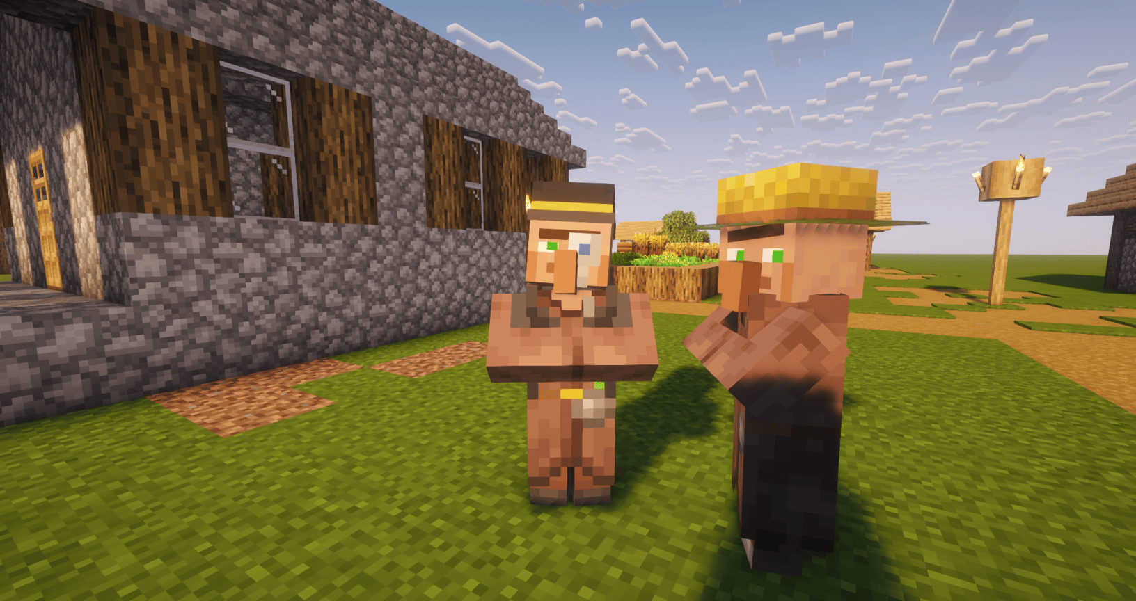 New Villager Profession! (Animations seen here are not included in the mod. Shader is "Complementary Reimagined.")