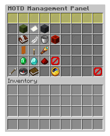 Change server MOTD trough a GUI