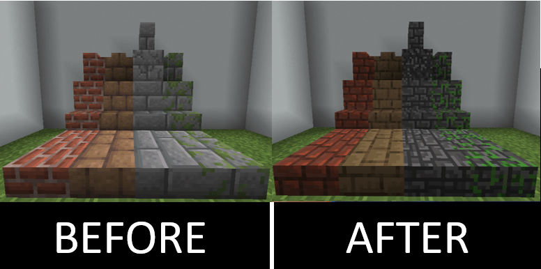 this are all the blocks that are retexture