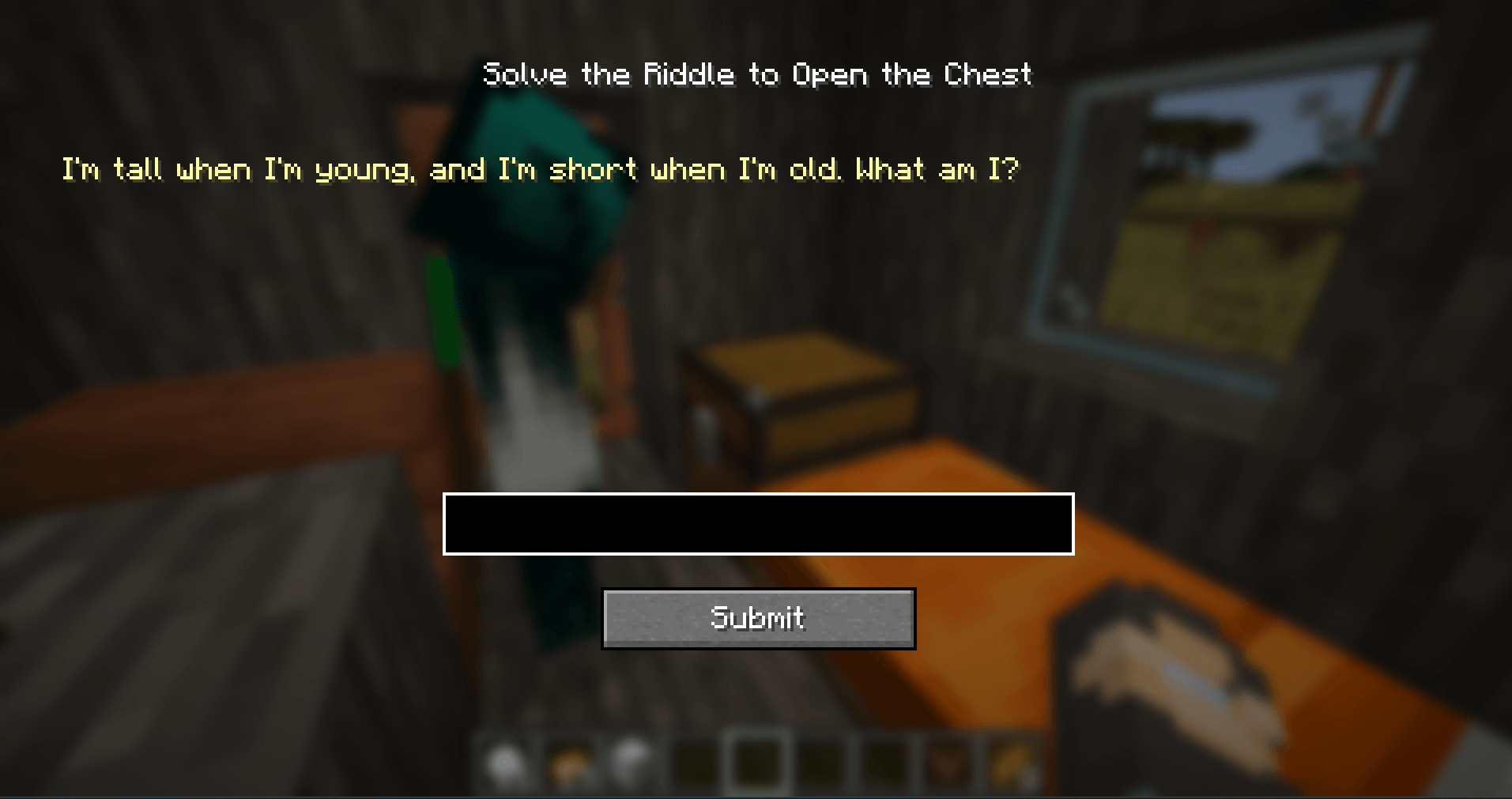 Player two is attempting to open the chest that player one already solved