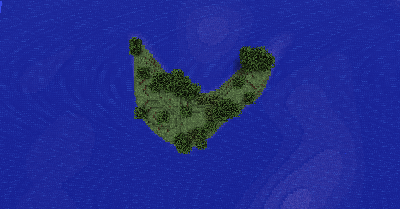 Banana shaped island