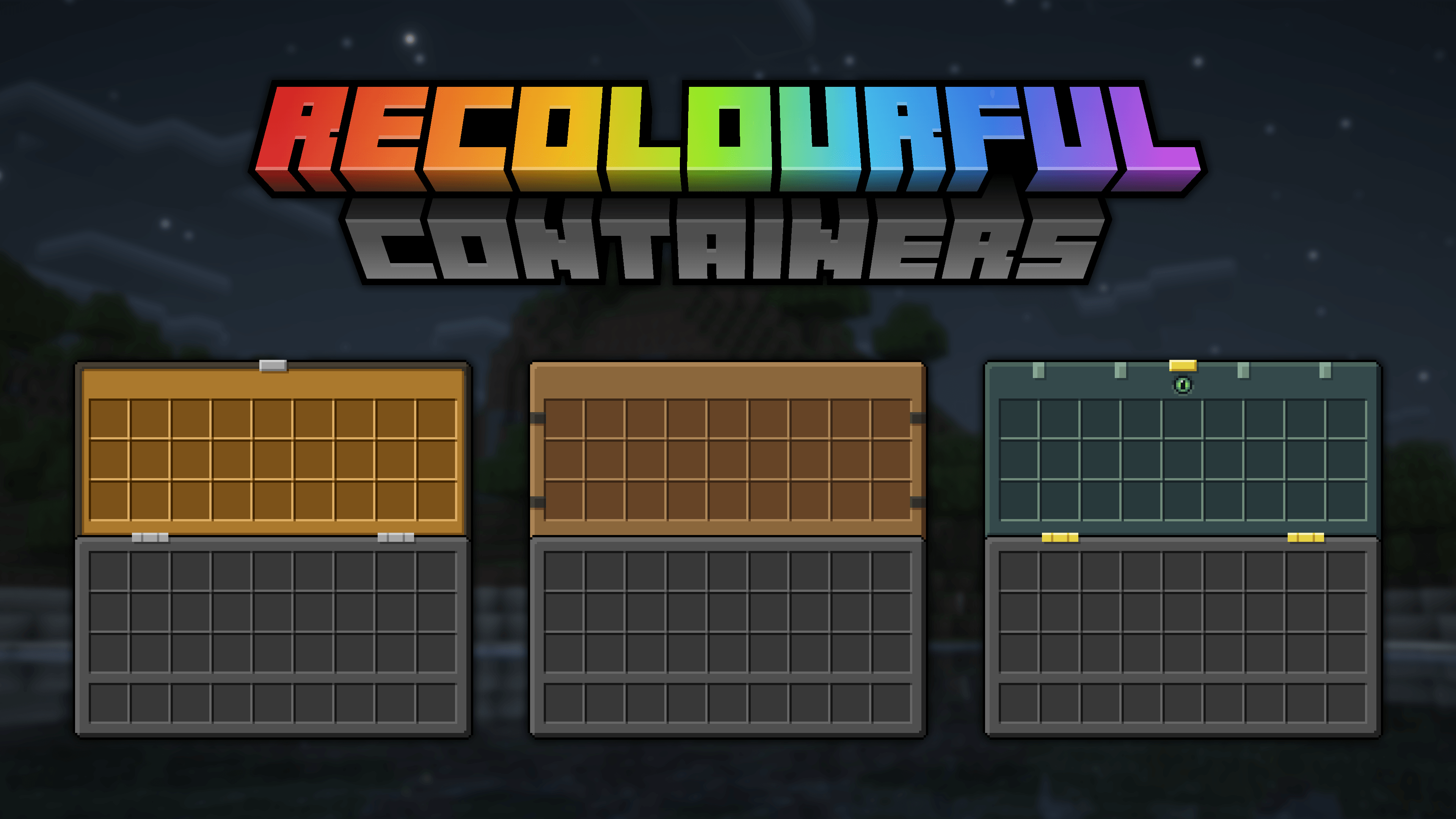 Recolourful Containers GUI + HUD (DARK) - Minecraft Resource Packs ...