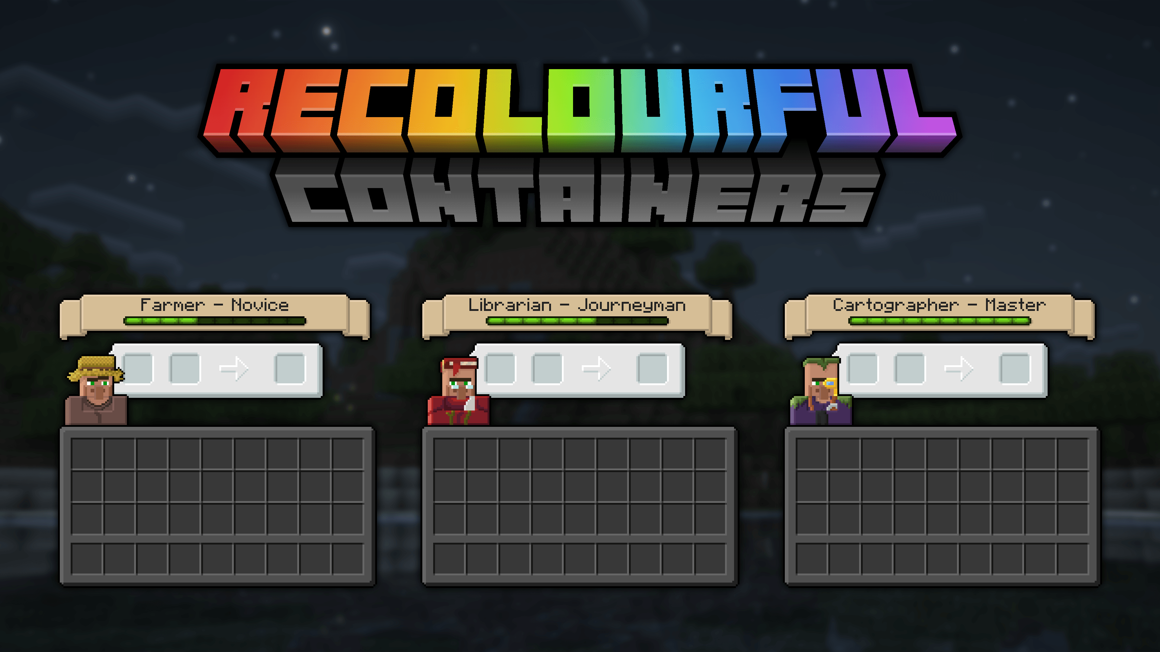 Recolourful Containers GUI + HUD (DARK) - Minecraft Resource Packs ...