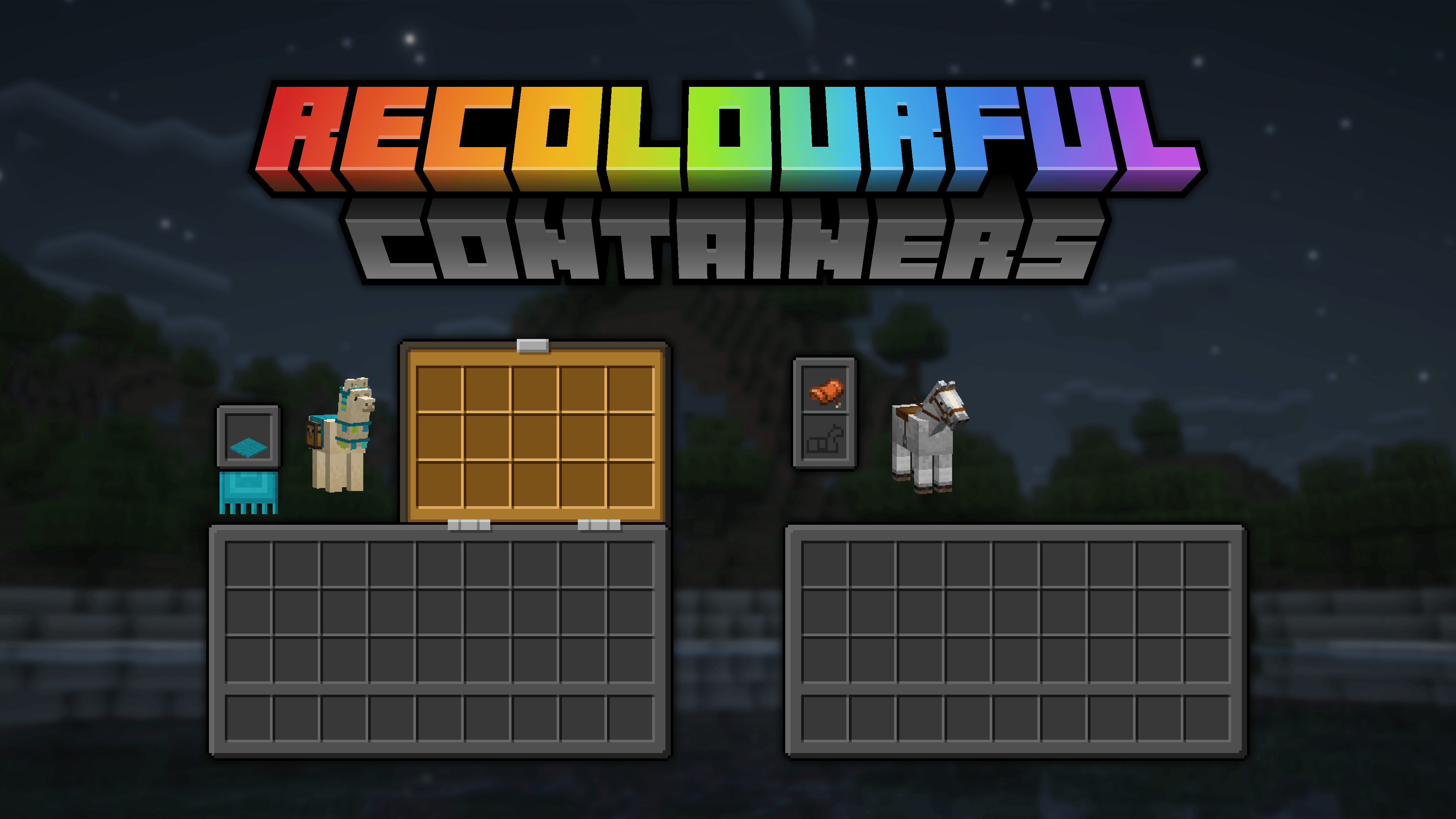 Recolourful Containers GUI + HUD (DARK) - Minecraft Resource Packs ...