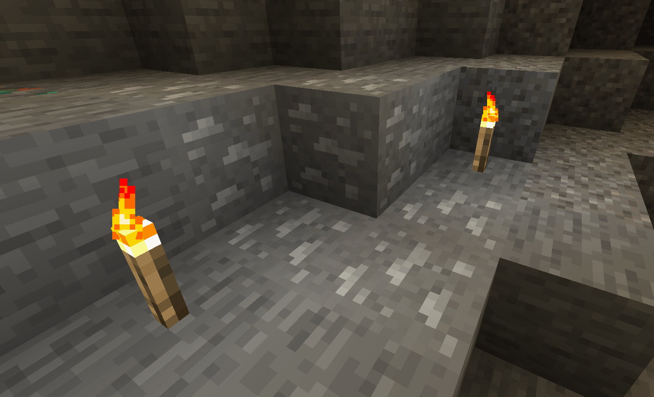 Tungsten ore in a cave.