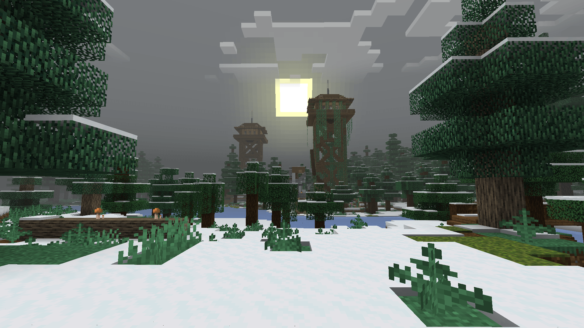 Two watchtowers