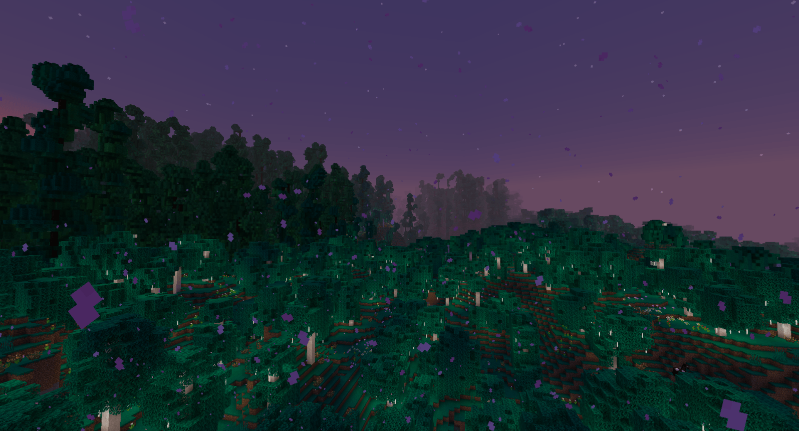 This is the first ever iteration of the in development Ethereal Grove, marked by this beautiful scenery.