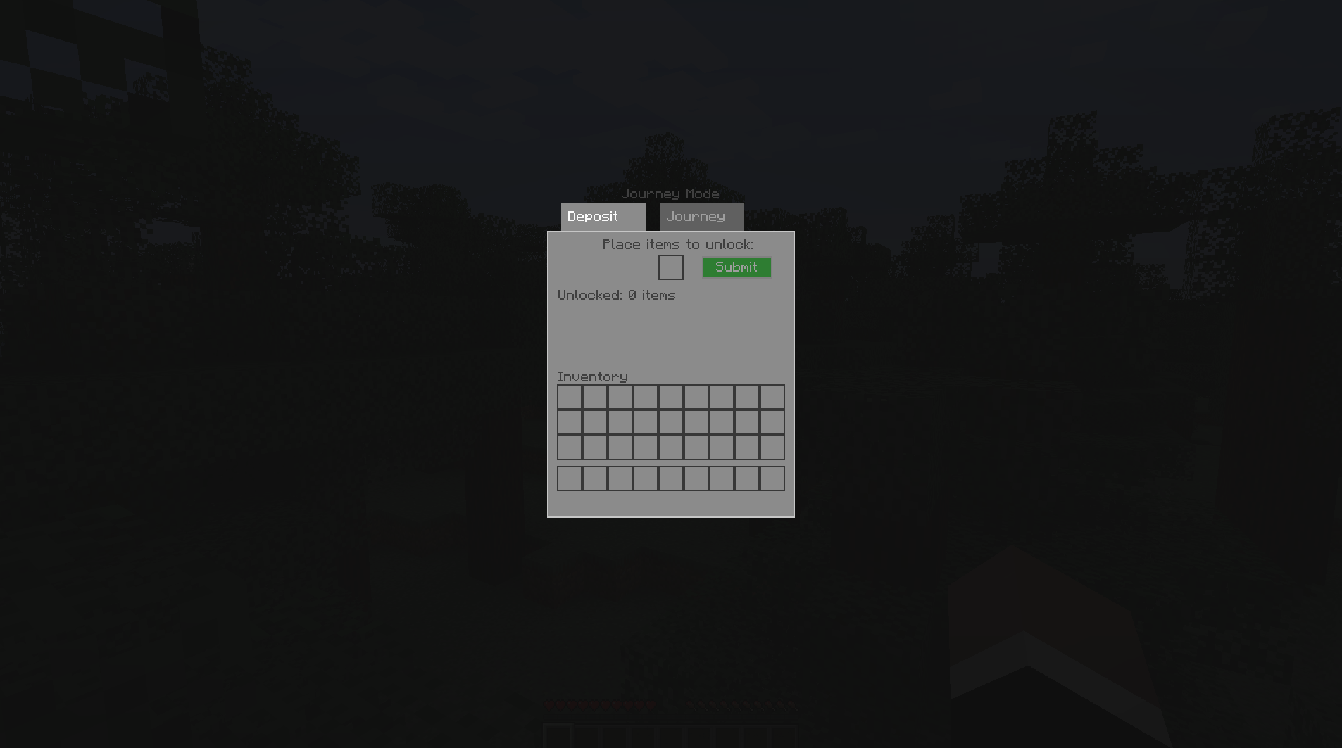 Deposit your items here.