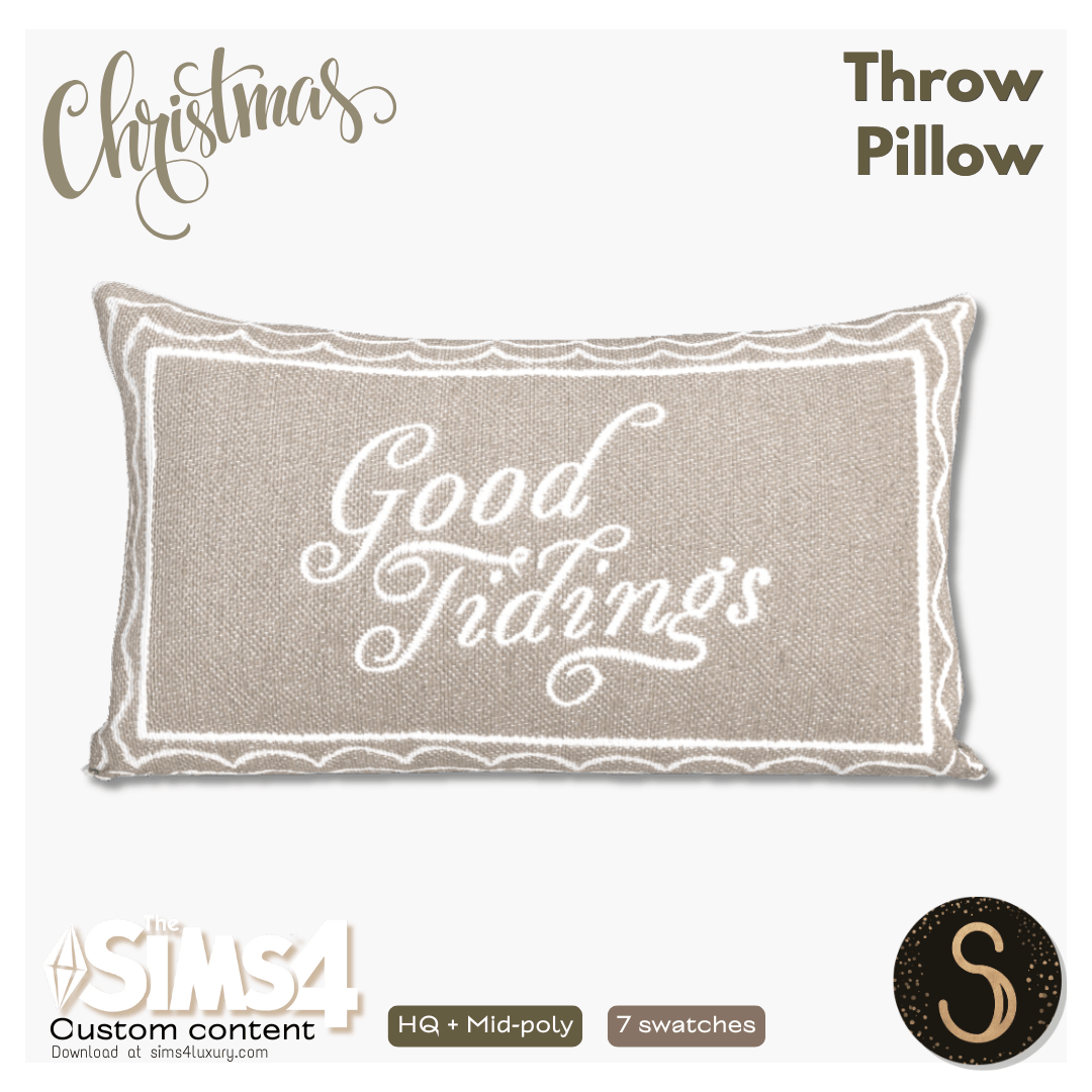 Sims4Luxury - Christmas - Throw pillow
