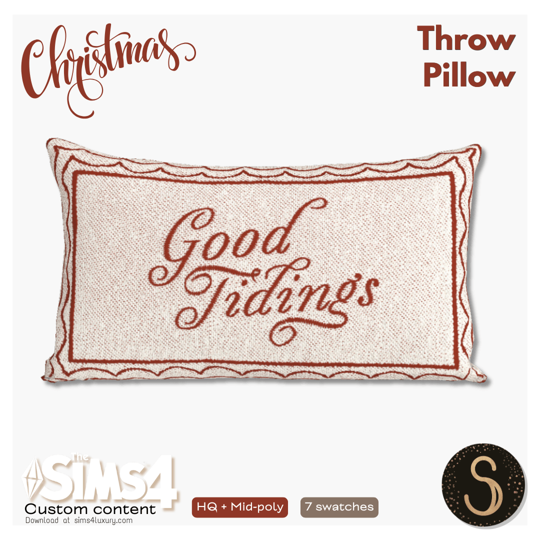 Sims4Luxury - Christmas - Throw pillow