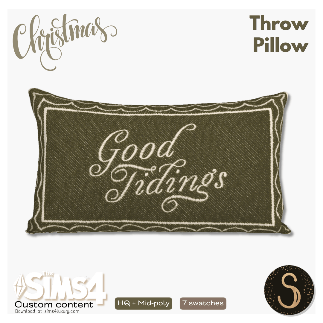Sims4Luxury - Christmas - Throw pillow