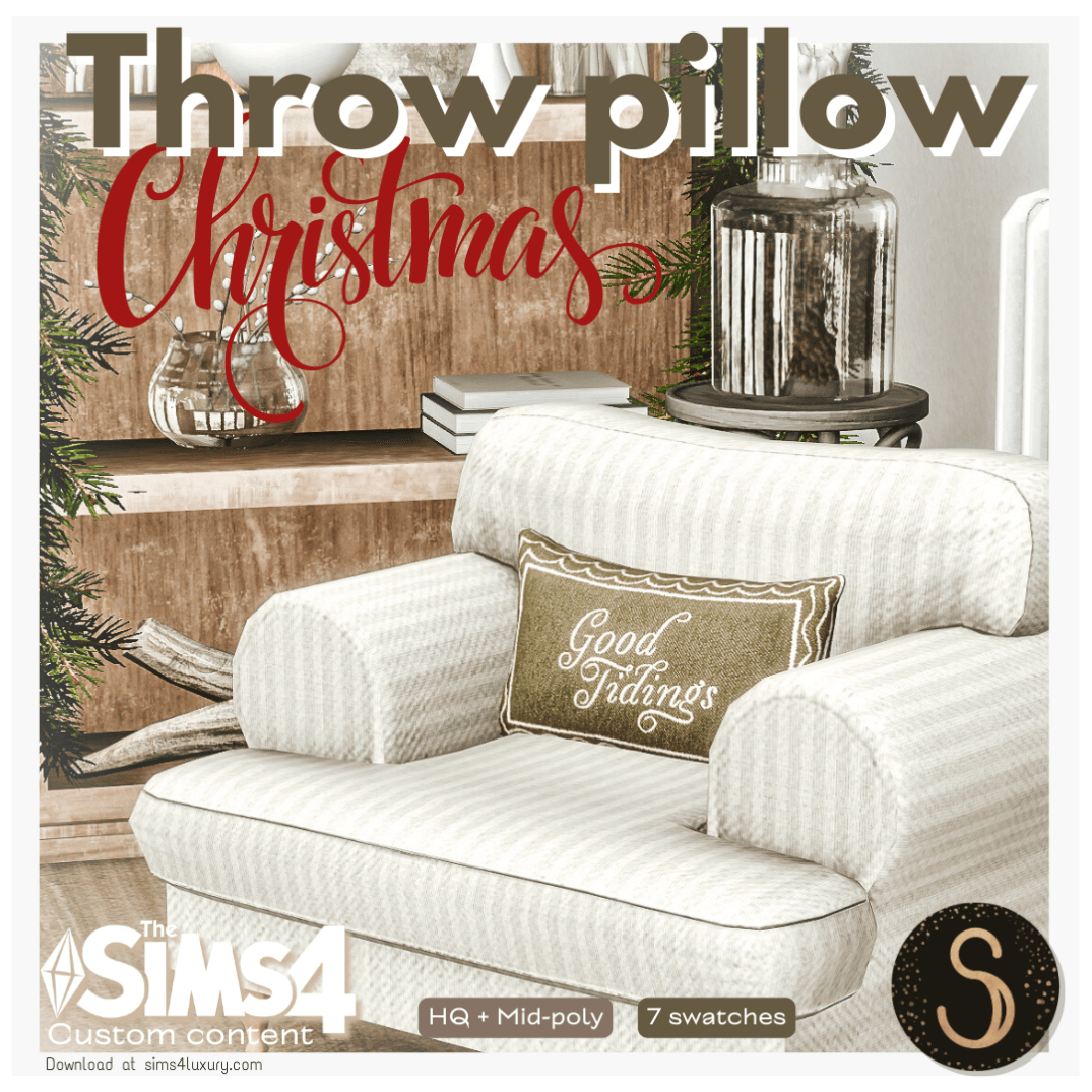 Sims4Luxury - Christmas - Throw pillow