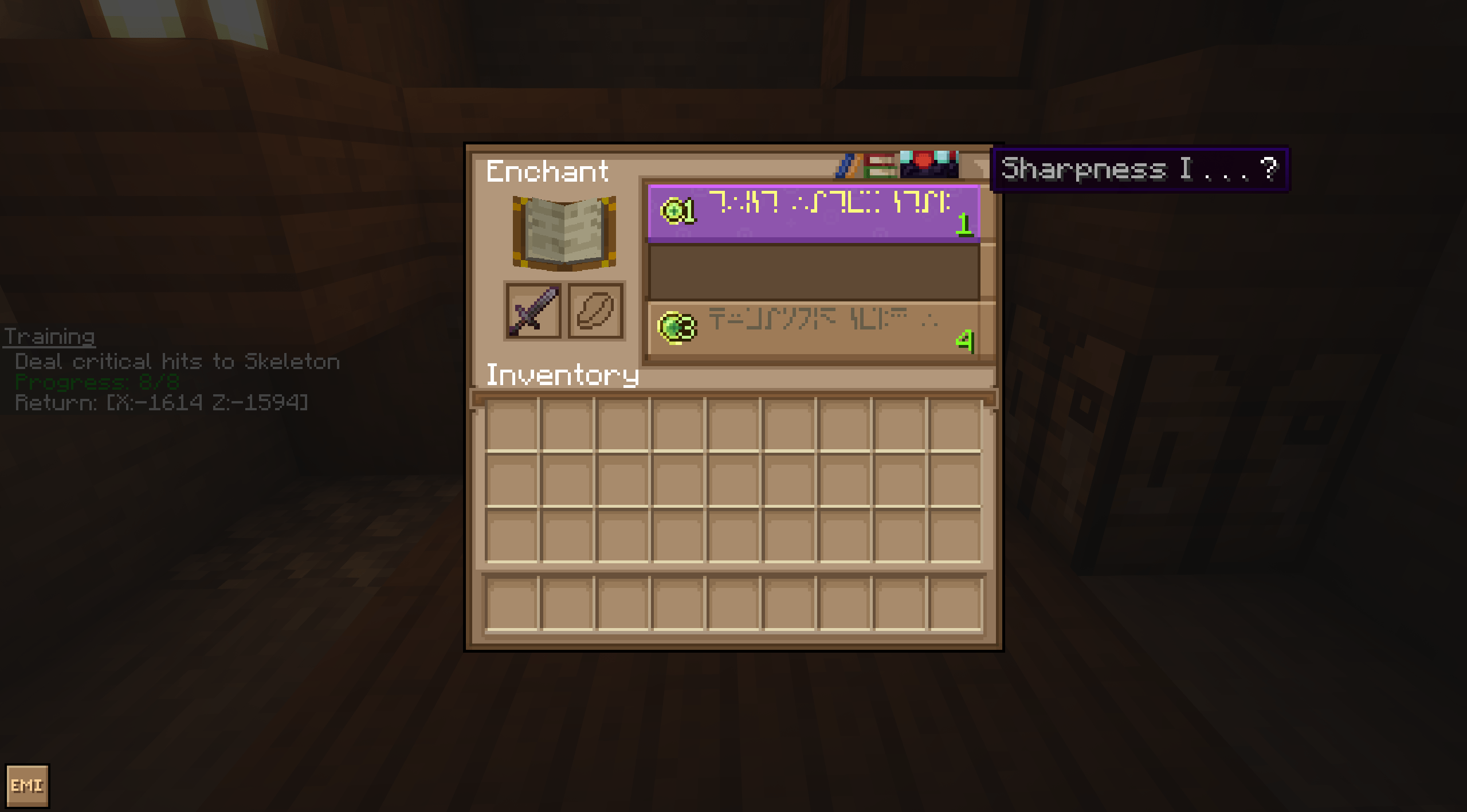 enchanting table example "Overhaul" Update 1.7.7