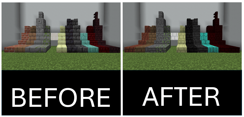 this are all the blocks that are retexture