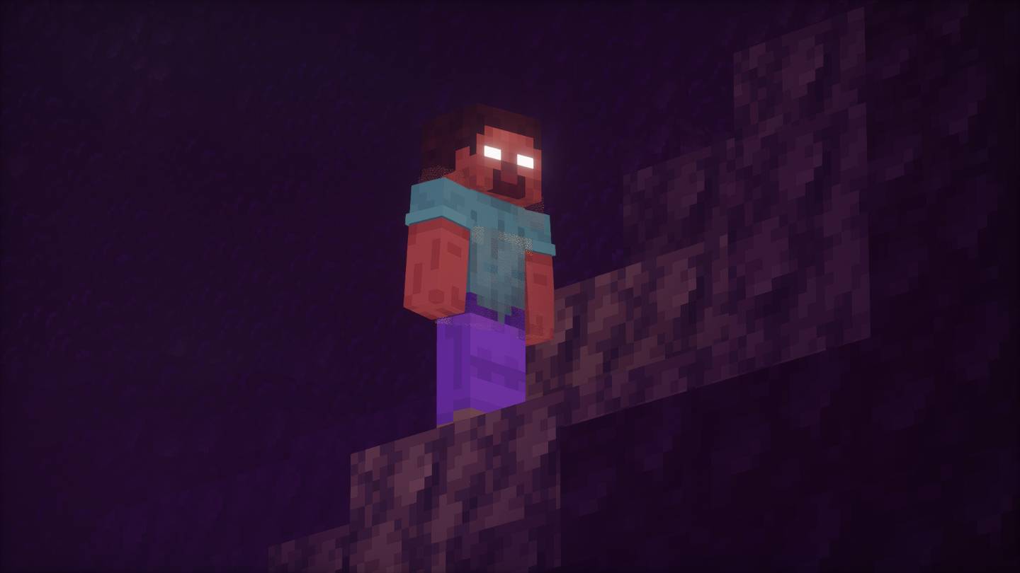 Herobrine in the End