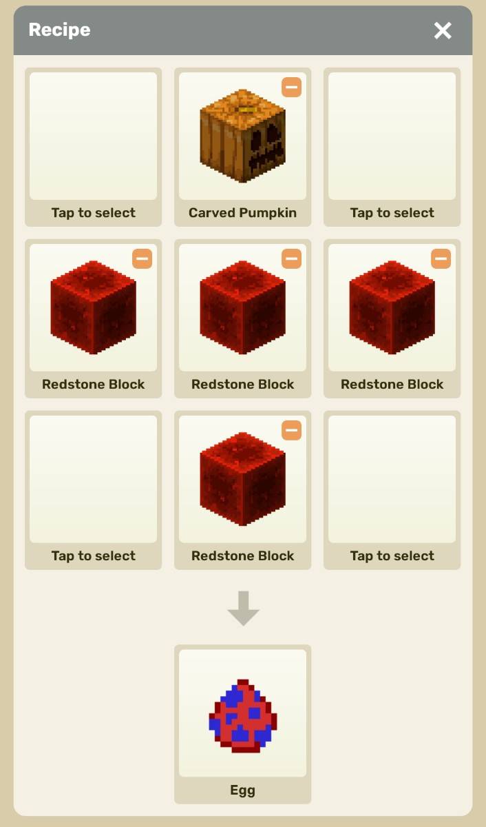Recipe To Craft Spawn Egg Of Warden Bossd in crafting table