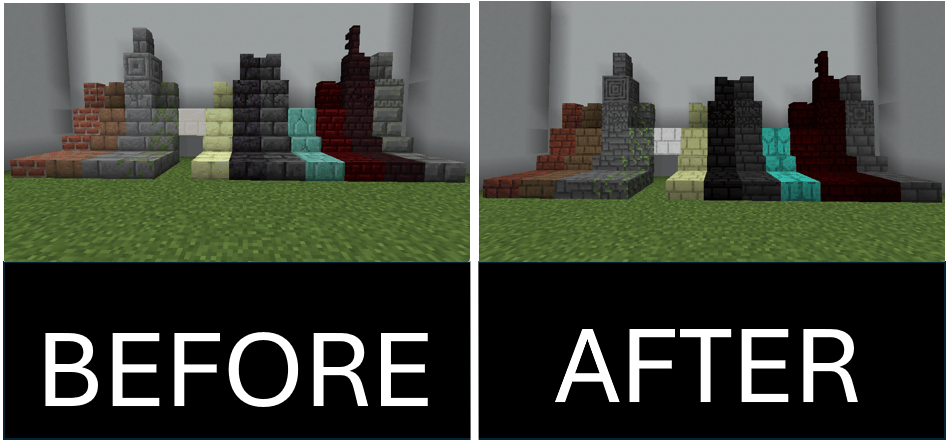 this are all the blocks that are retexture