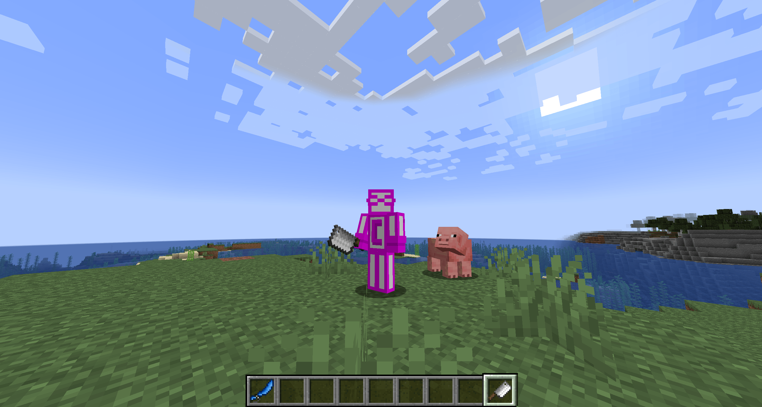Thumbnail The Butcher Knife, a small weapon crafted at the Tinkers' Station from a tool handle, a large plate, and a small blade. Comes with Severing 1, making it perfect for collecting mob heads early game.