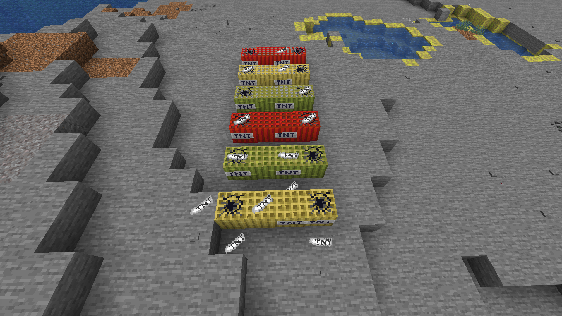 all the tnt variants in this mod