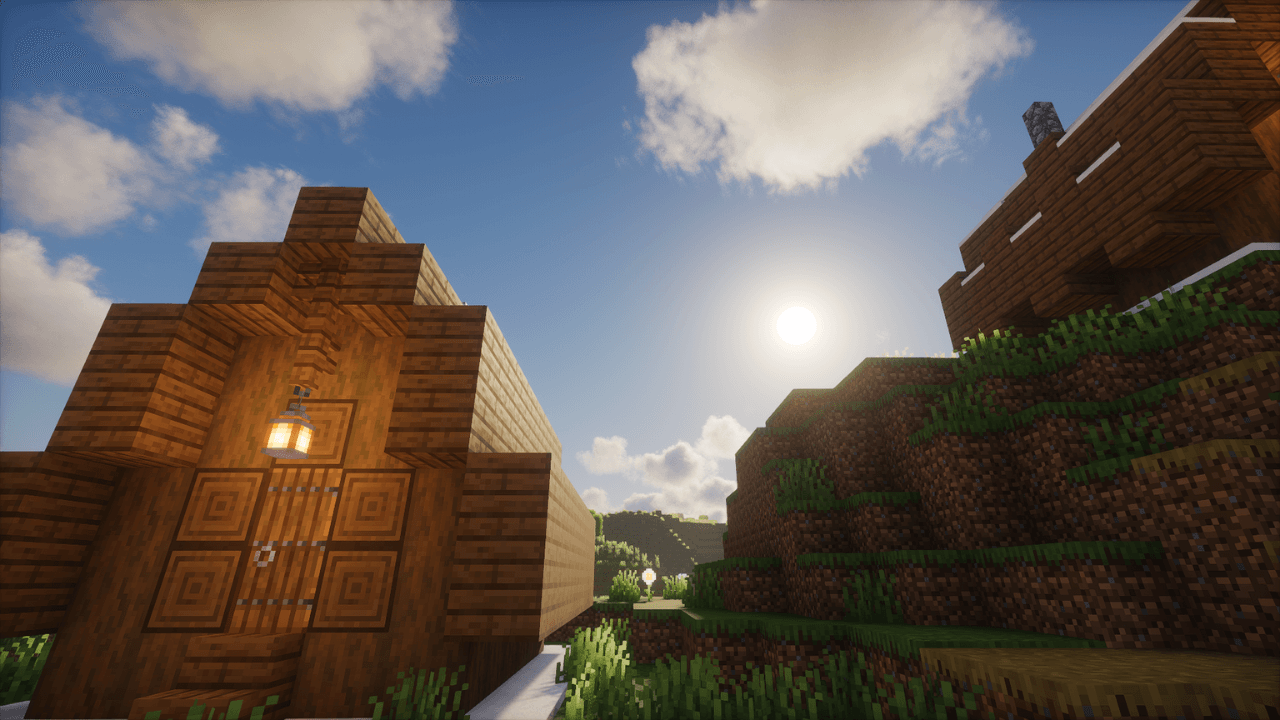 A village with Photon shader