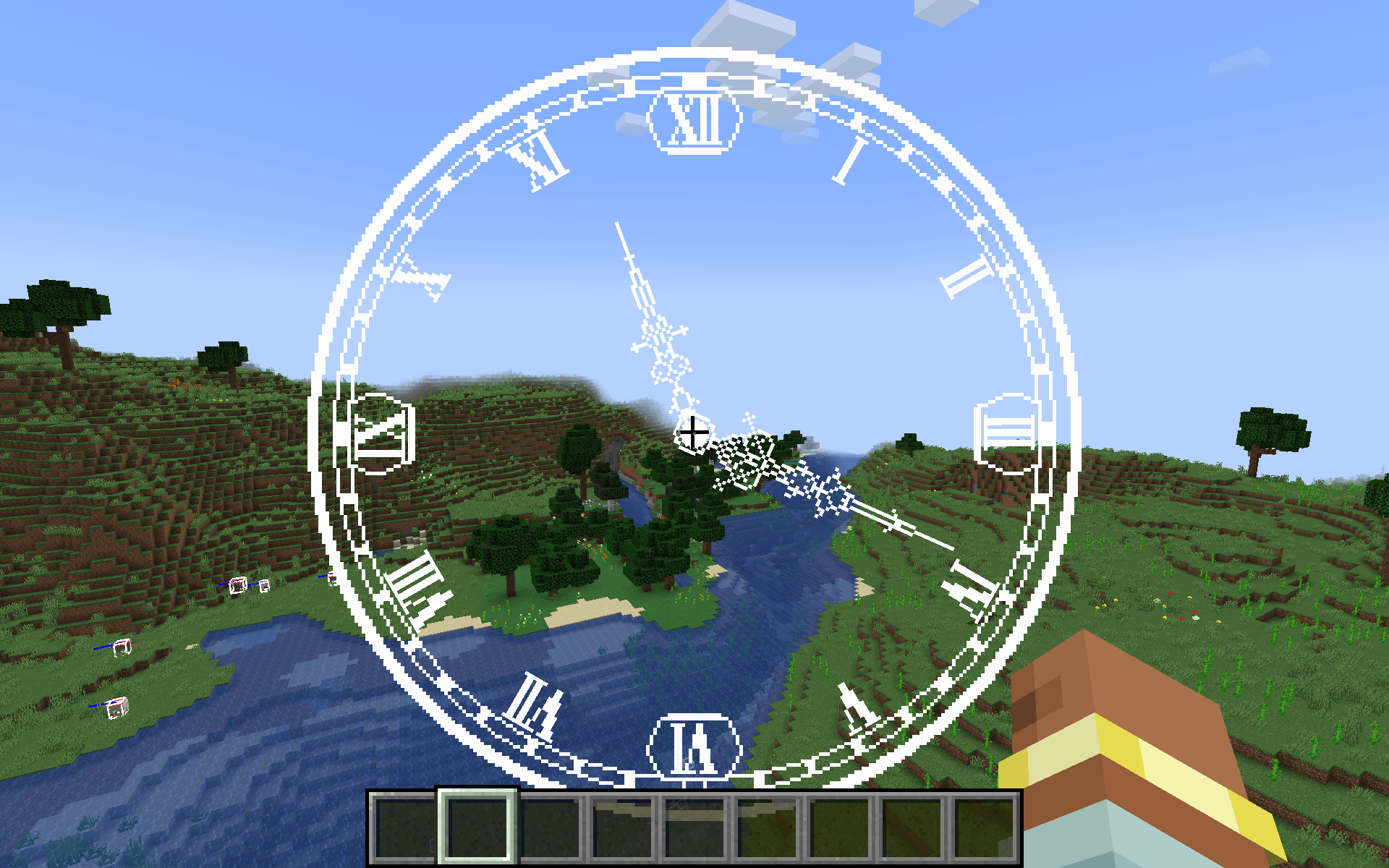 Super hot fire fancy clock