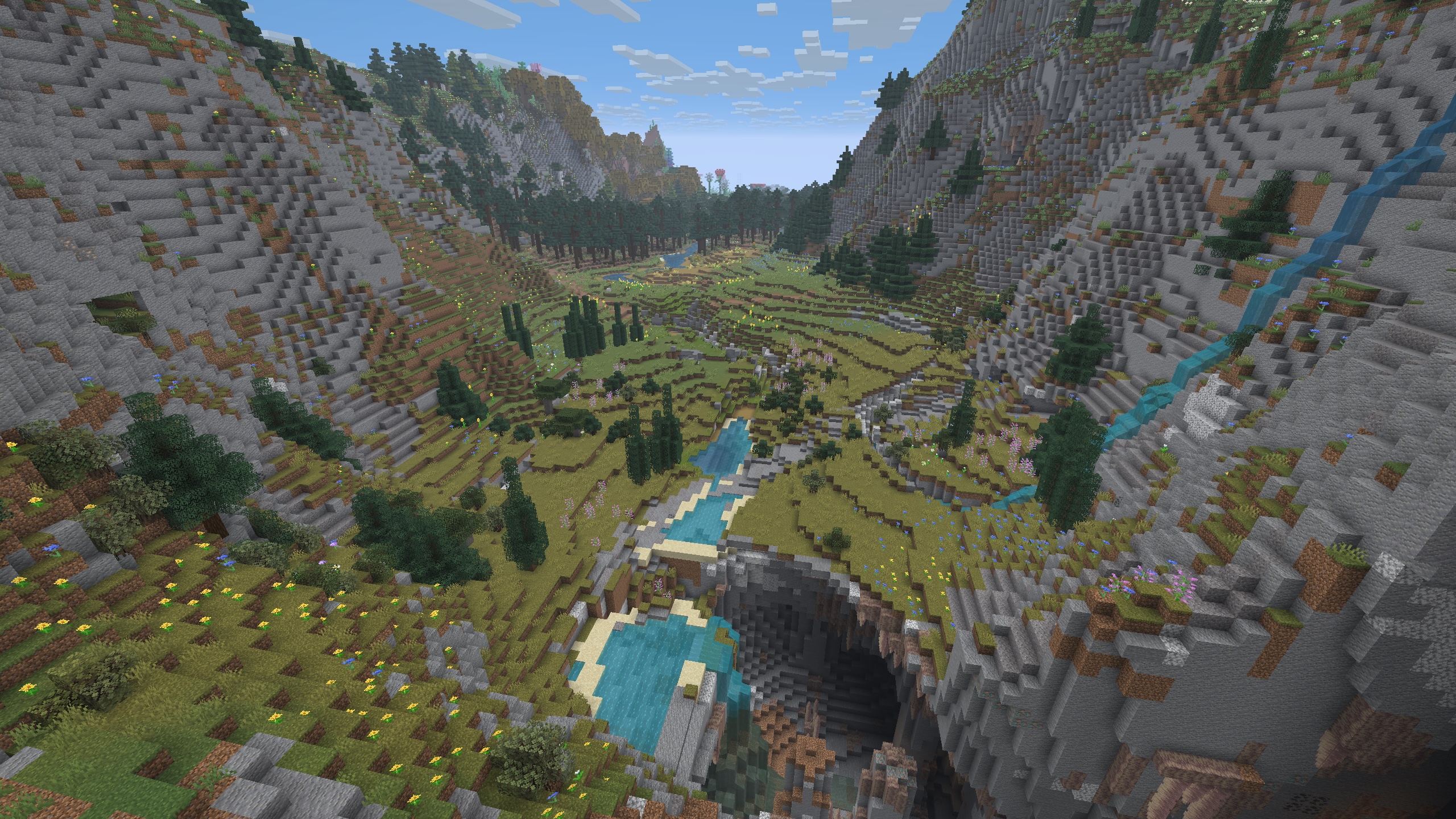 Thumbnail Mods Used: VALLEY, ChoiceTheorem's Overhauled-Village, Geophilic, Repurposed-Structures, Terrestria, Towns-&-Towers, William-Wythers' Overhauled-Overworld