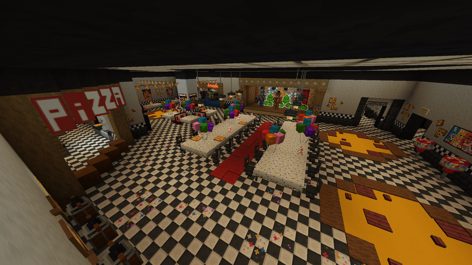 Rovdo's Fnaf Pizzeria - Minecraft Worlds - CurseForge, image size:1920x1080