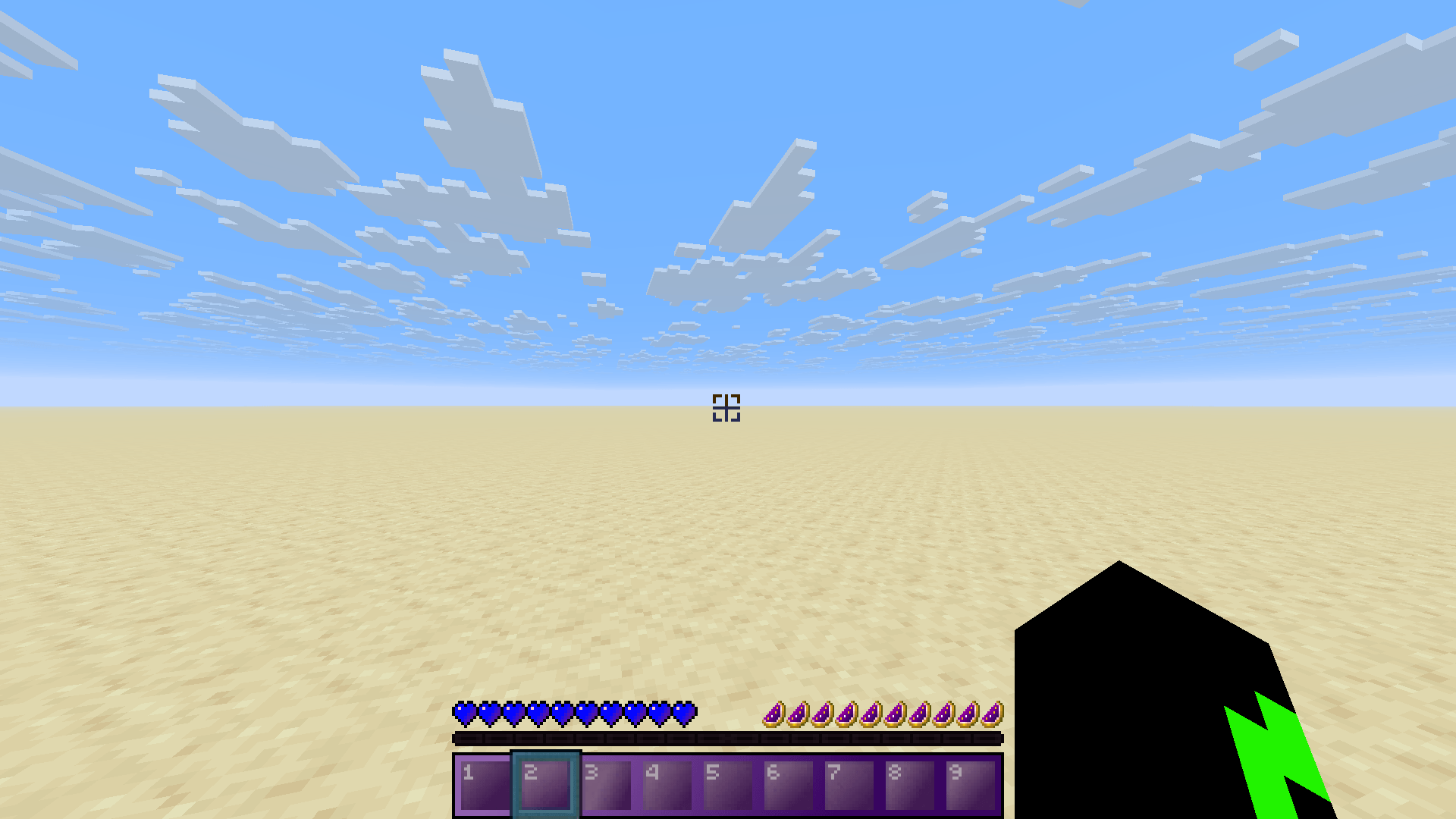 Survival Hotbar/purple hearts