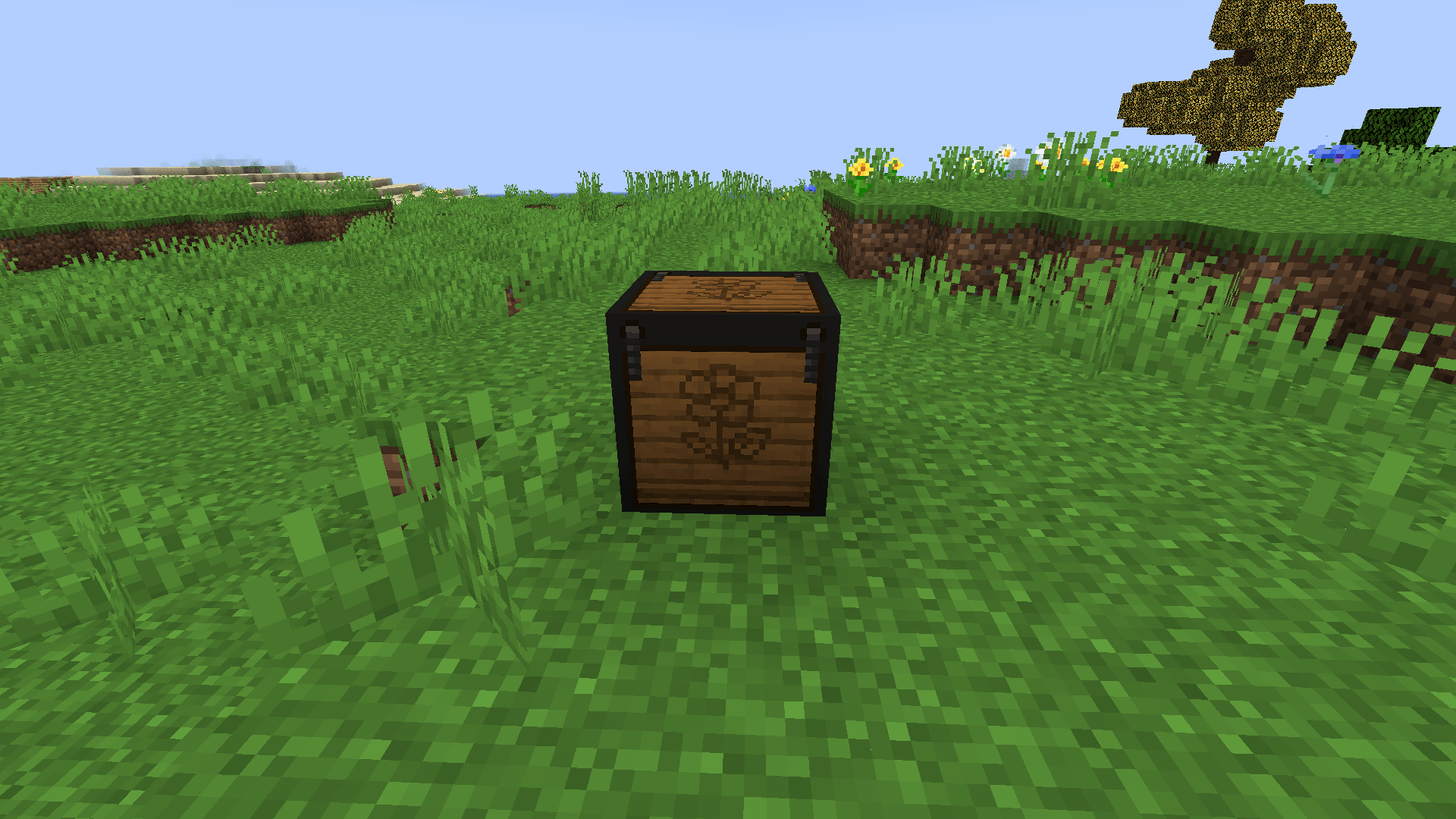 The flower press block.