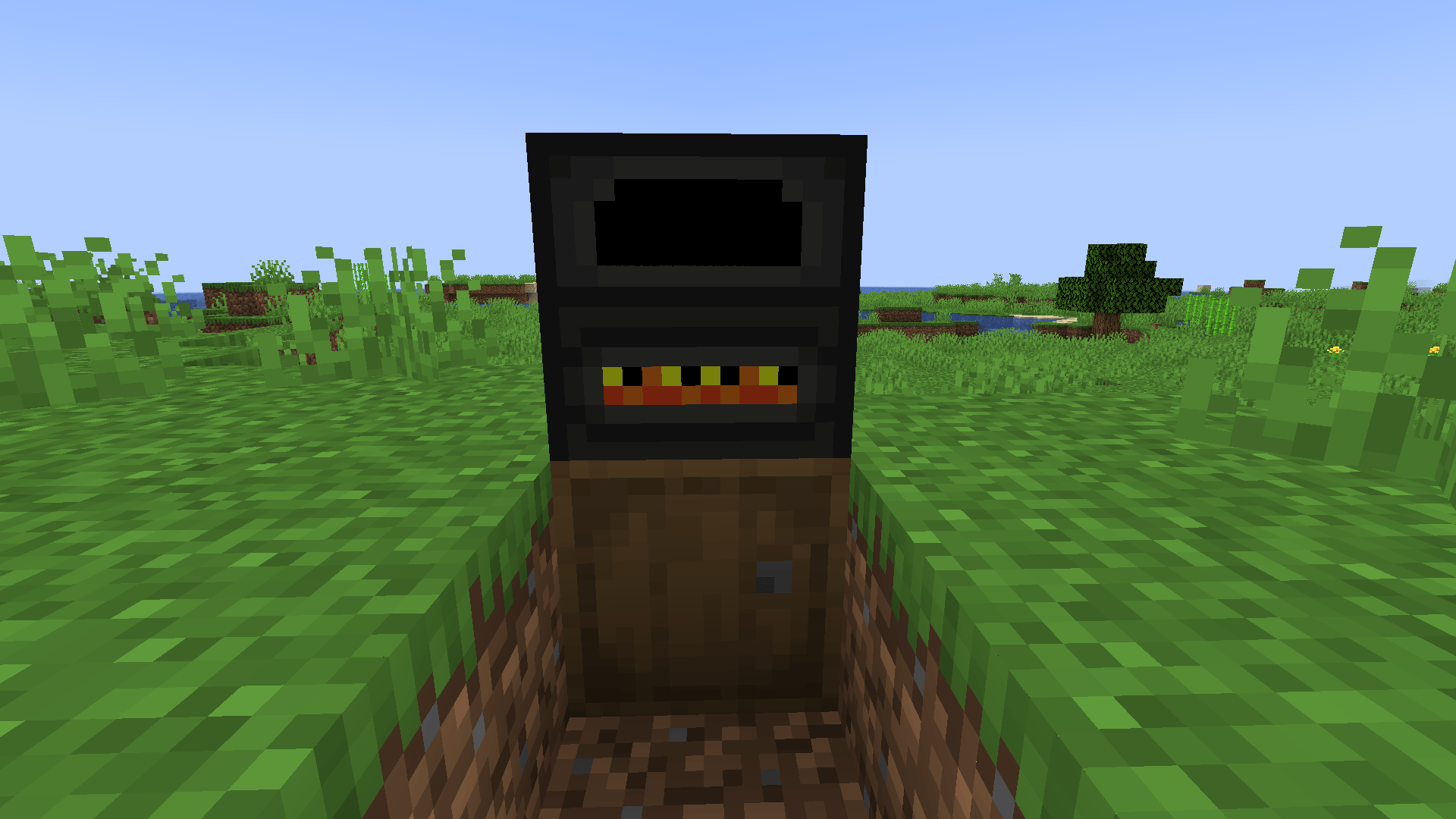 Uses a barrel for output underneath only.