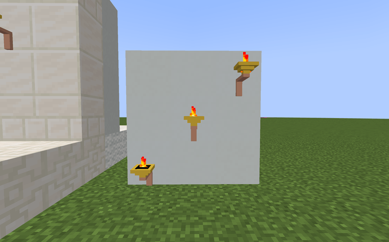 Roman lamp with flammes and light level of 10.