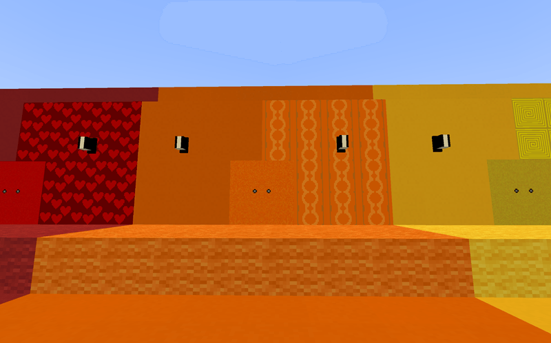 Modern blocks ( wall only ) + door + lamp.