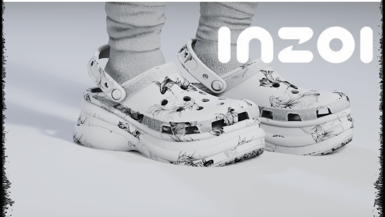 Bae Crocs Custom design with an custom generated image in game