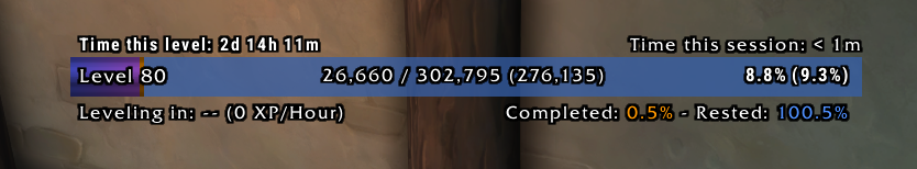 Levelling XP Bar