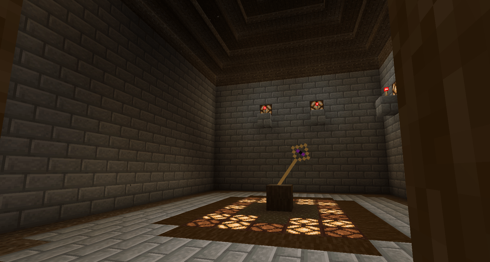 if you right click his staff.. you may summon him.. :)