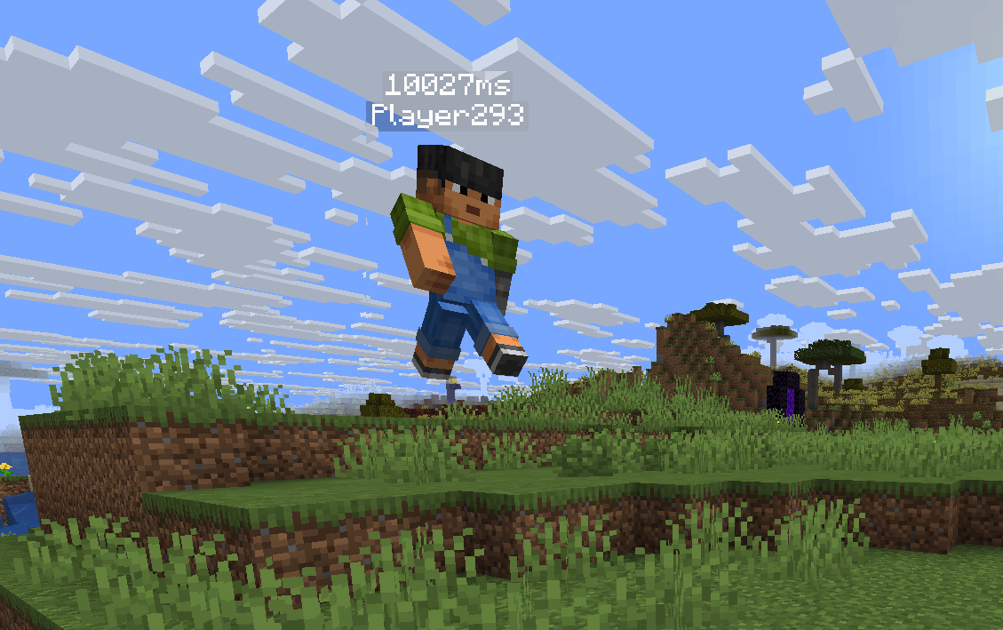 Lagged player stuck in the air