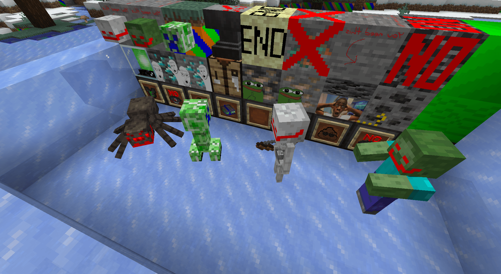 All The Blocks And Mobs That I Retextured.