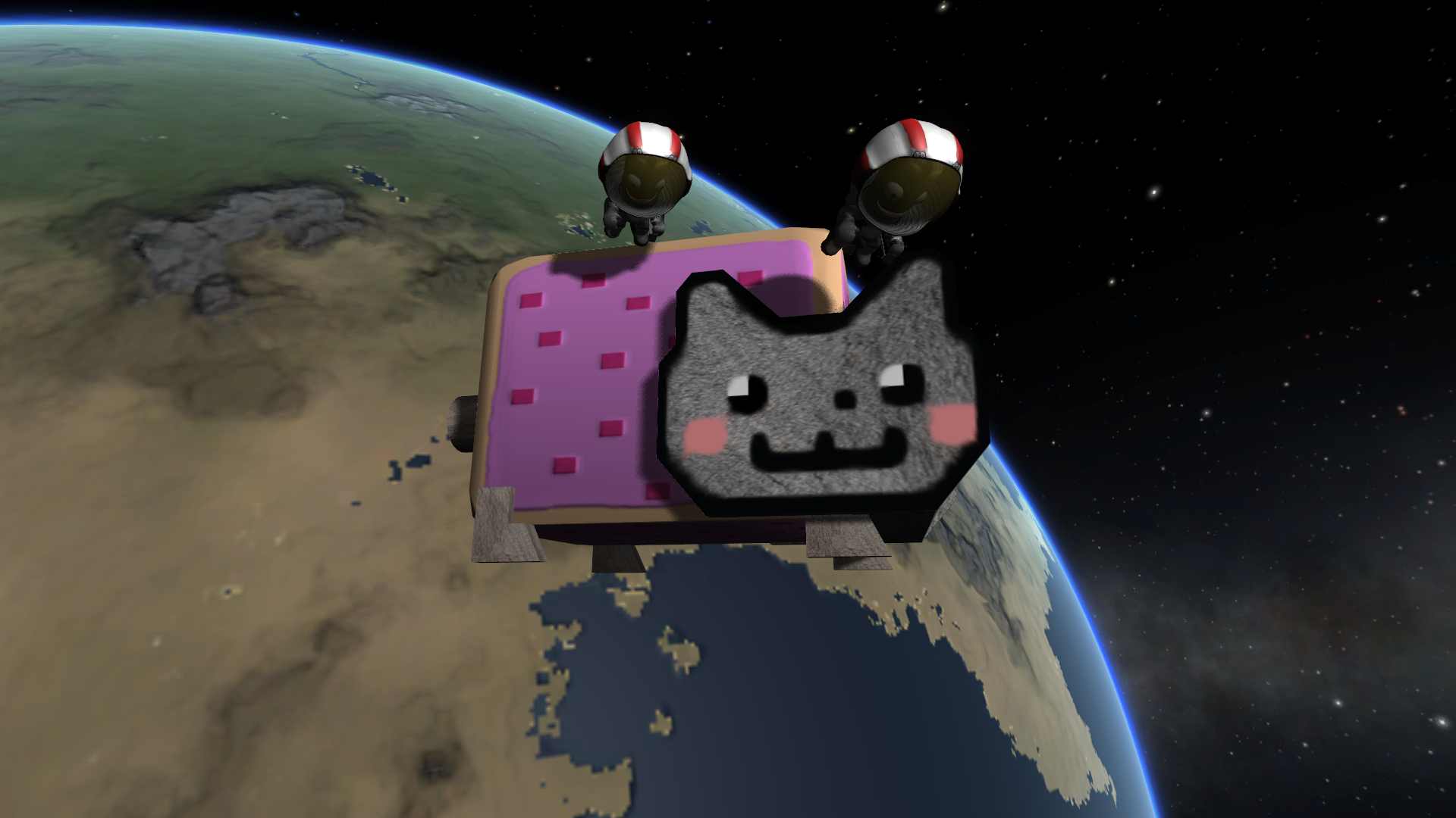 Floating Kerbals