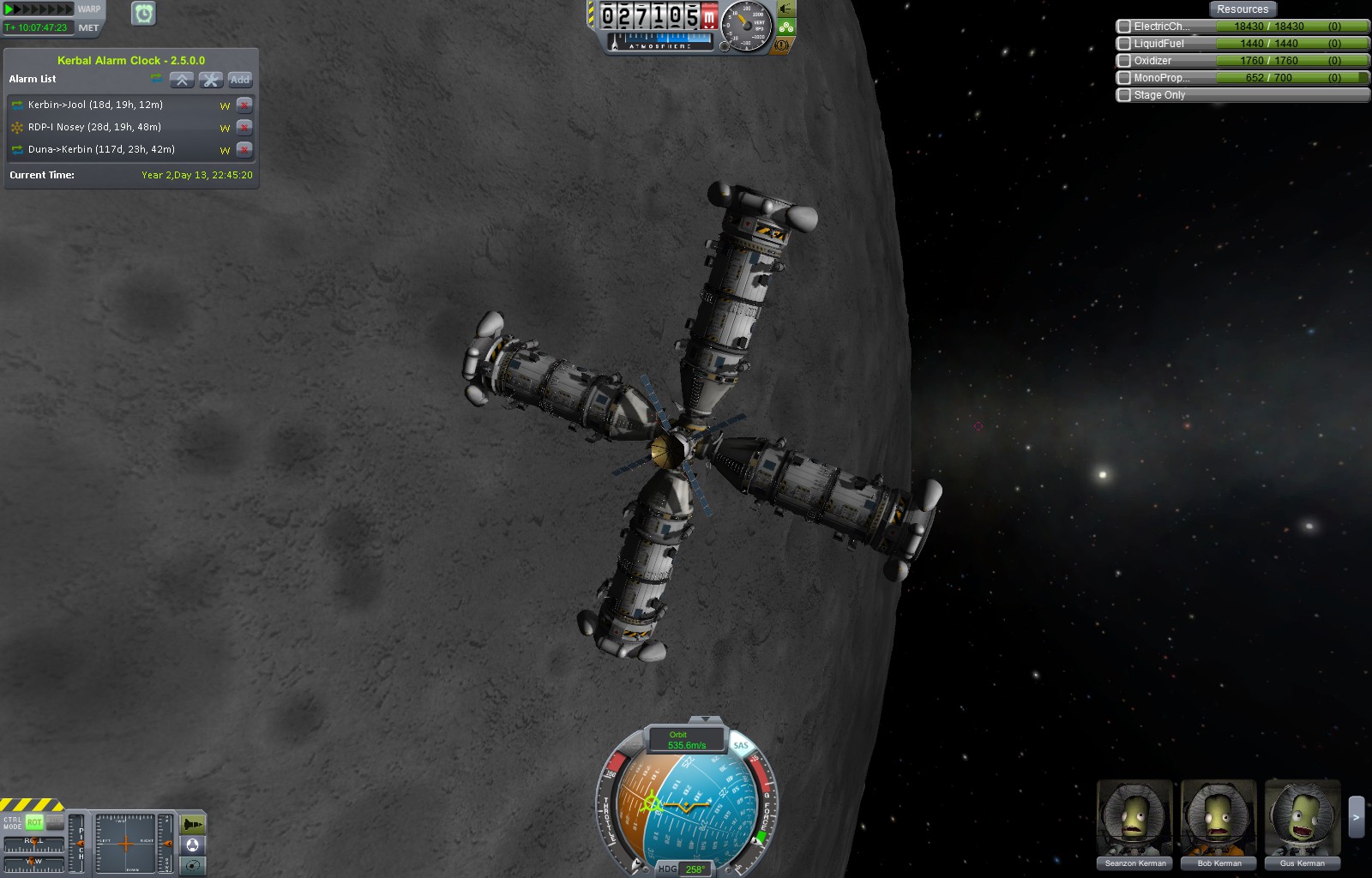 Finished base in orbit