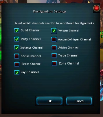 Addon Settings