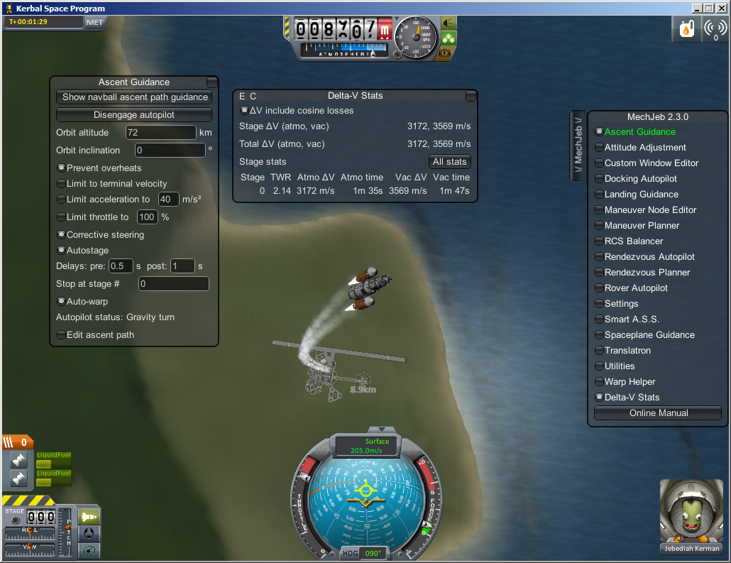 SSTO during liftoff