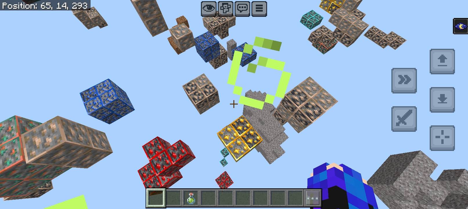 Thumbnail In this screenshot you can see lapis ore.