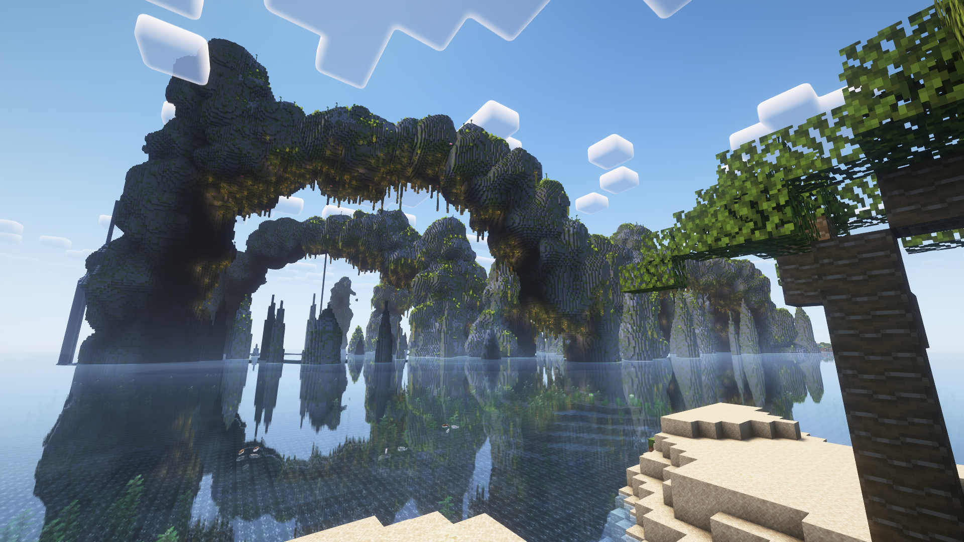 Thumbnail A showcase of the improved world generation from NAGZY's Evolved, featuring richer landscapes, new natural structures, and a more vibrant environment that stays faithful to the original Minecraft style.