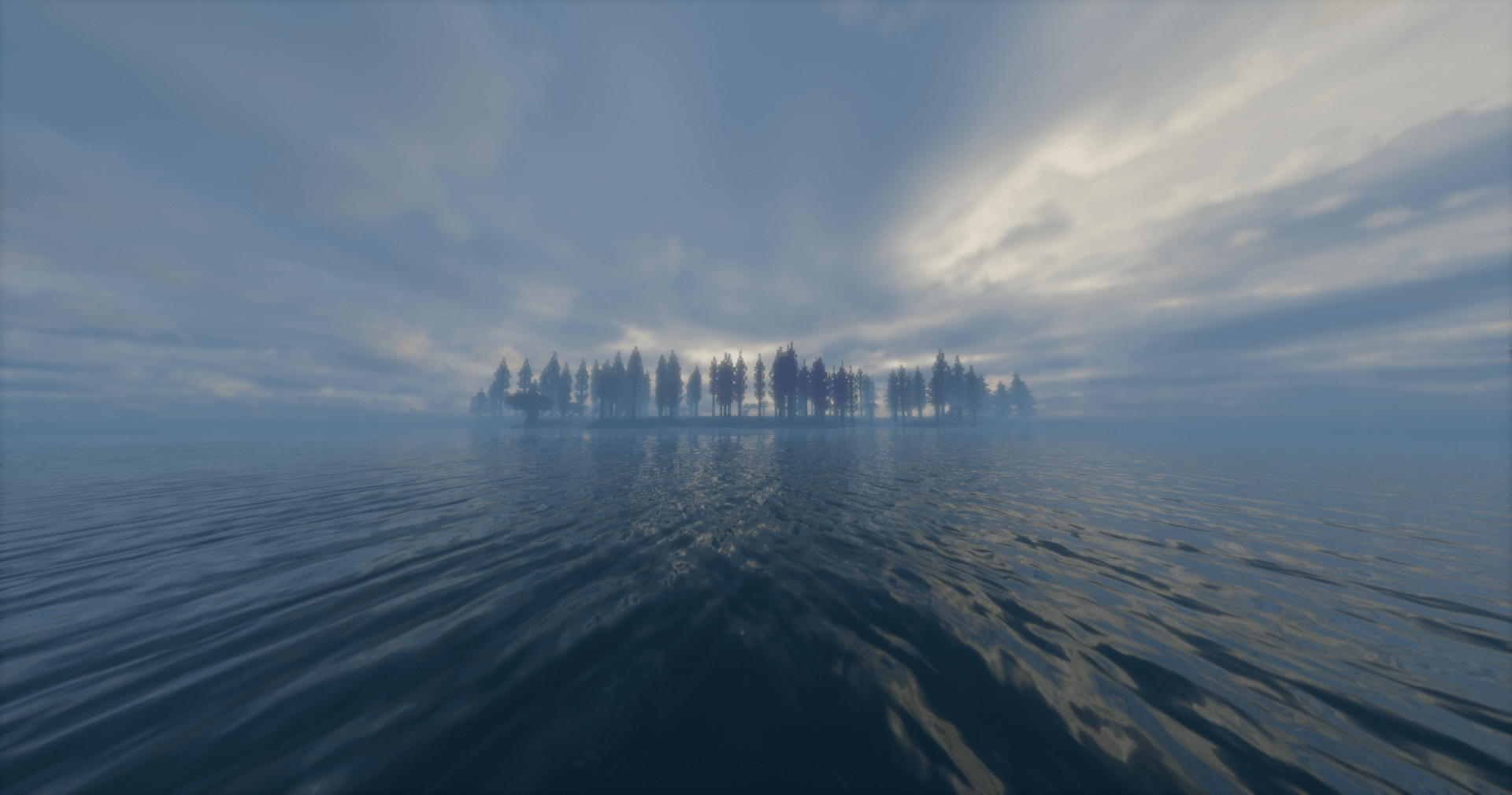 The showcase of this modpack's settings for Bliss (also technically a showcase for Tectonic too, like, this is a river btw)