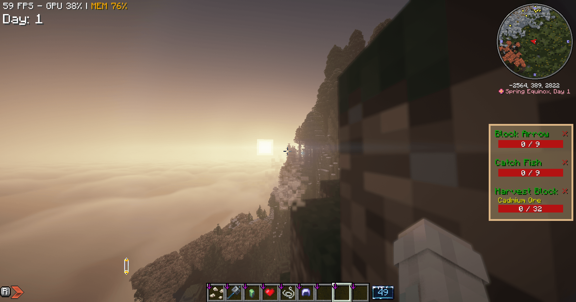 Unlike some images here, this one uses BSL shader. So, you have 2 options, generally BSL is lighter than Bliss